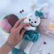 Вязаная игрушка ручной работы "Зайка в платье" (под заказ) I-051 фото 4