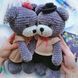 Вязаные игрушки ручной работы "Сладкая парочка мишек" I-016 фото 1