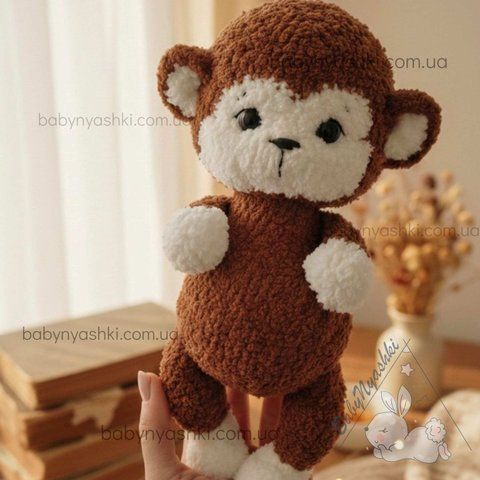 Вязаная игрушка Обезьяна &mdash; верный друг ручной работы (под заказ) I-072 фото