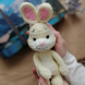Вязаная игрушка ручной работы "Заяц" (герой повести "Винни Пух") I-044 фото 1